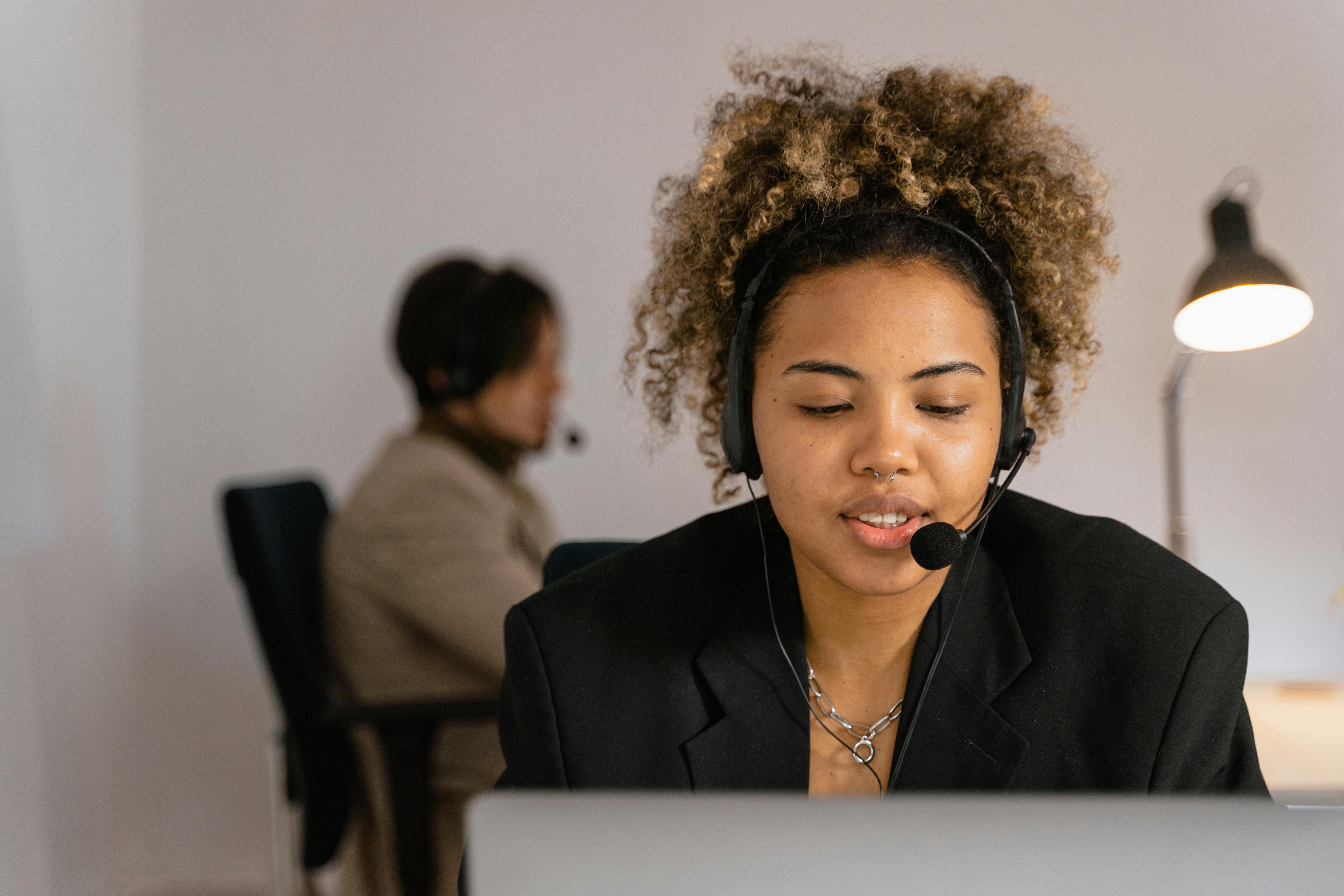Customer service employee from a contact center in Egypt